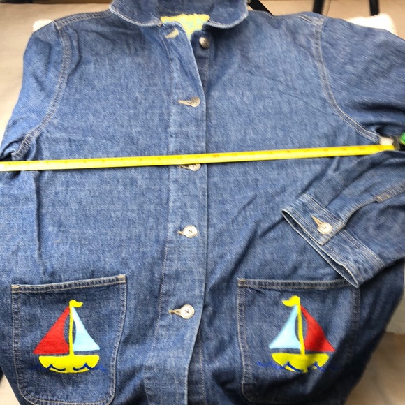 Jean Jacket Large, Hand Designed - Picture 4 of 8